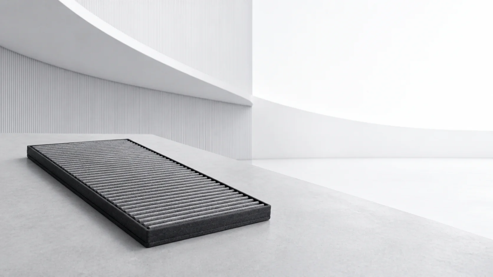 Category concept visualization of a generic activated-carbon cabin air filter